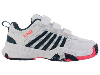 KSwiss Tennis Shoes Court Express 2 Strap/Velcro Allcourt 2025 white Small/Children